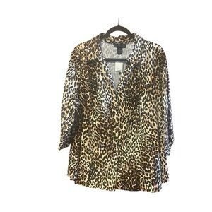 Lane Bryant Animal‎ Print Blouse NWT